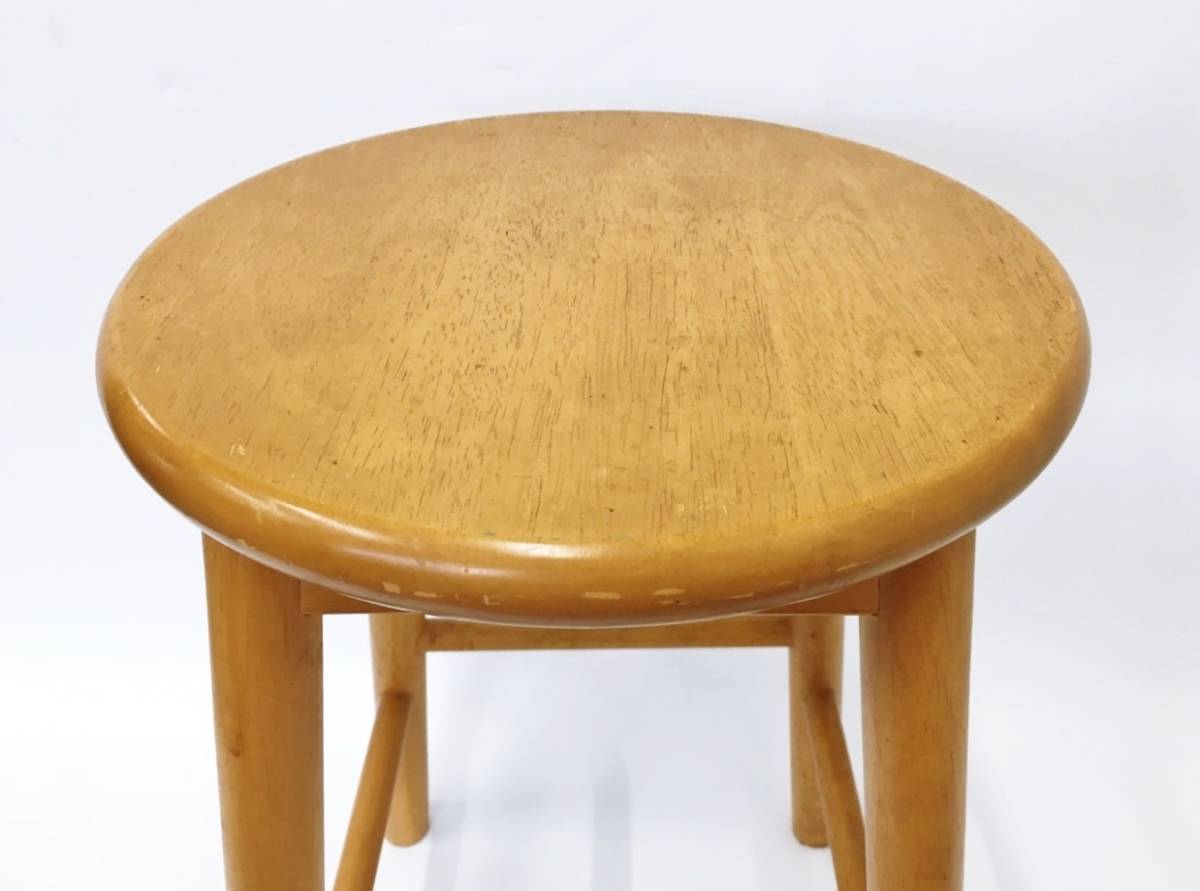 木製スツール スツール 木製椅子 木製 椅子 イス 丸形 家具 レトロ 丸