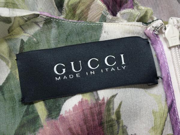 GUCCI◇グッチ 国内正規品・シルクワンピース◇ドレス・一度のみ使用