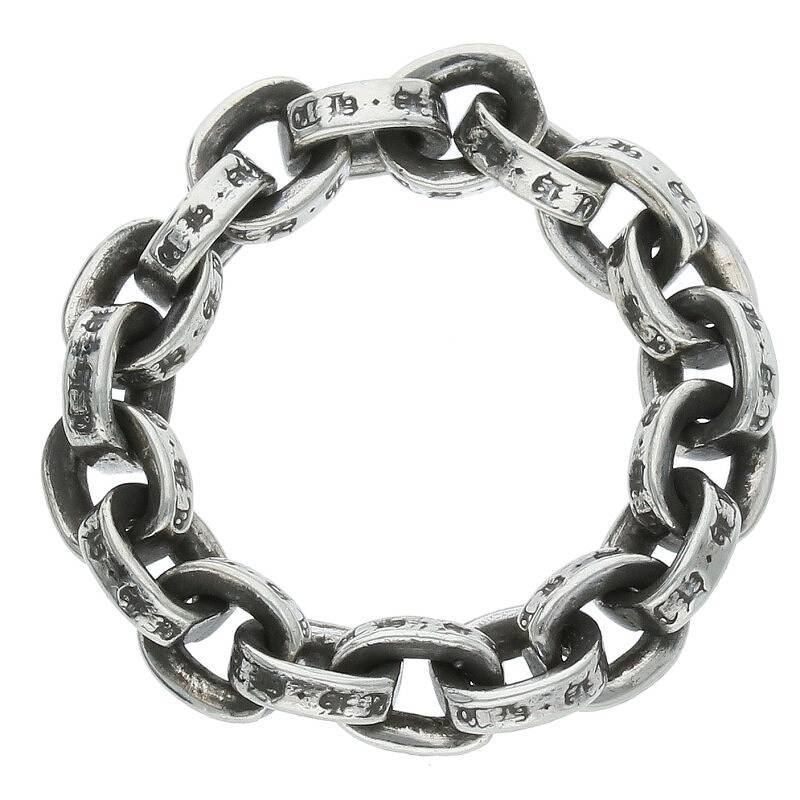 クロムハーツ Chrome Hearts PAPER CHAIN RING/ペーパーチェーン サイズ:14.5号 シルバーリング 中古 NO05