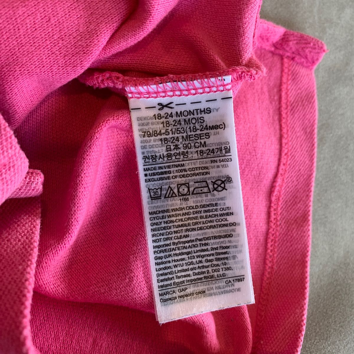 ポロシャツ babyGAP 子供服 90cm ピンク