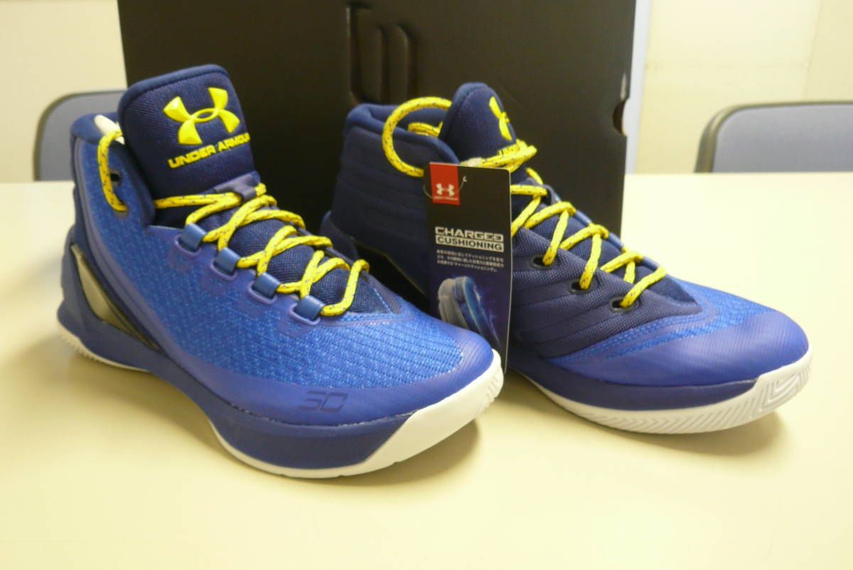 UNDERARMOR ＣＵＲＲＹ3 MID　カリー３　プレイオフカラー ＭＶＰ受賞、ＮＢＡ初優勝時 アンダーアーマー ２６㎝ ８インチ　新品未使用品_画像8