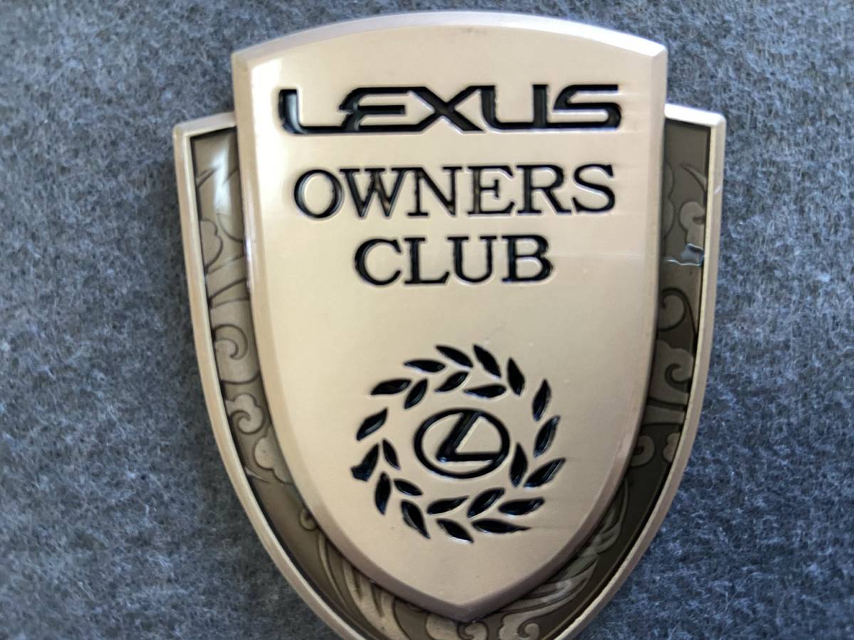  Lexus LEXUS metal car emblem car decal decoration metal sticker seal badge dress up 1 piece Gold 07 number 