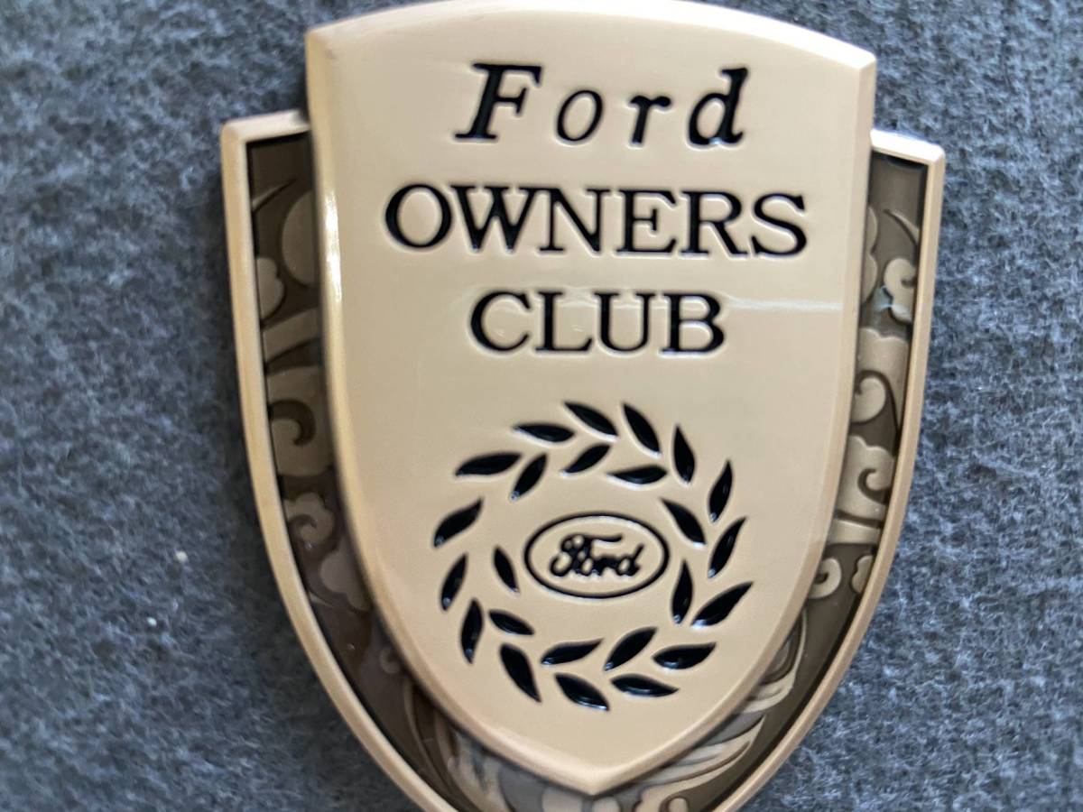 フォード FORD メタルカーエンブレム 車用デカール 飾り 金属ステッカー シール バッジ ドレスアップ 1個 ゴールド 41番_画像3