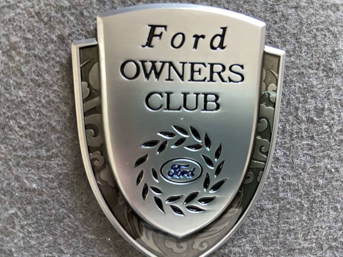 フォード FORD メタルカーエンブレム 車用デカール 飾り 金属ステッカー シール バッジ ドレスアップ 1個 シルバー 42番_画像3