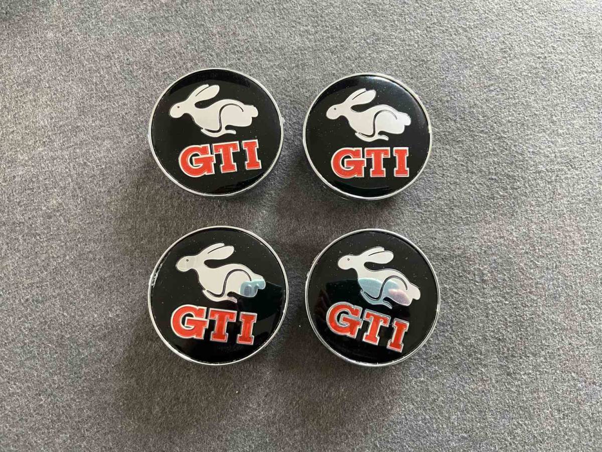 フォルクスワーゲン GTI ホイールキャップ ホイール ハブキャップ センター キャップ保護 防塵 4個セット 外径60mm T208番_画像1