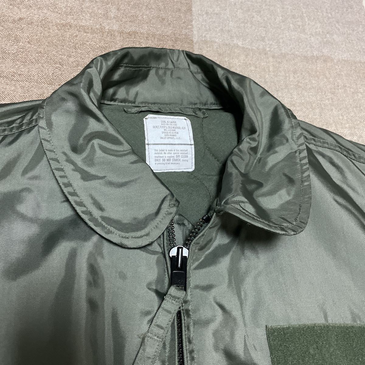 デッドストック USA製 米軍実物 CWU-45 P フライトジャケット アラミド