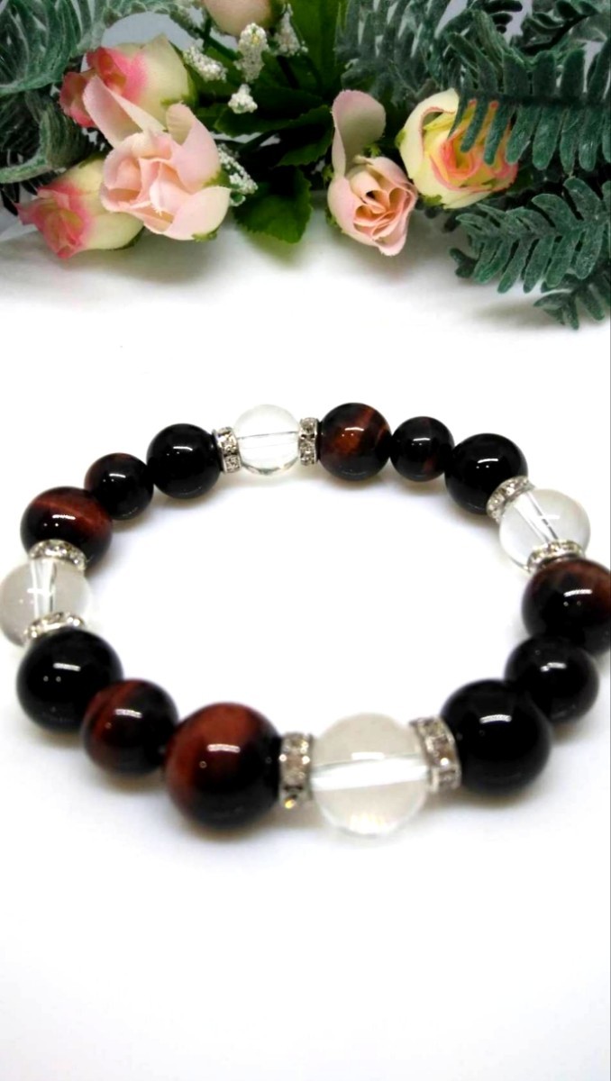  summer SALE!! natural stone 5A red Tiger I 5A onyx crystal 16. natural stone bracele Power Stone bracele 