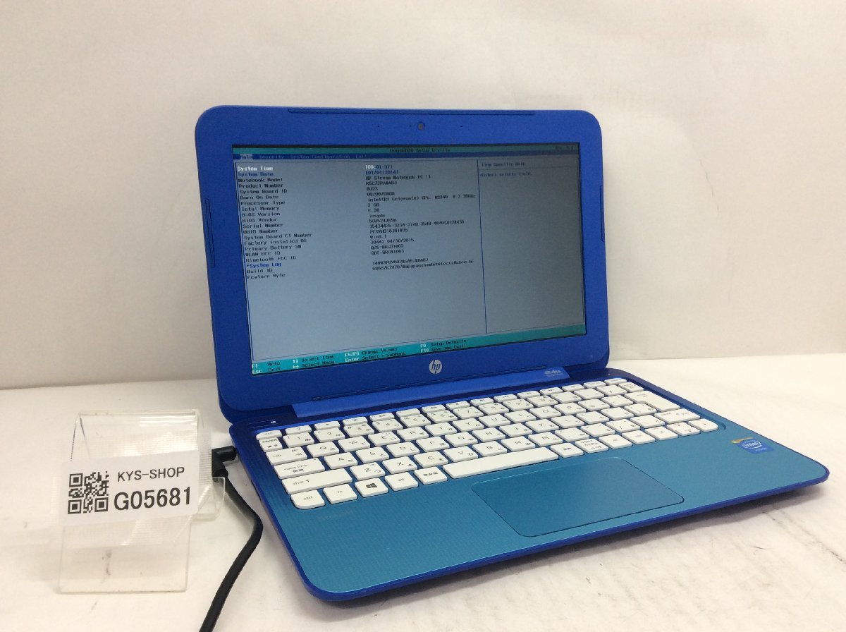 ジャンク/ HP HP Stream Notebook PC 11 Celeron-N2840 メモリ2.05GB MMC31.26GB 【G05681】_画像1