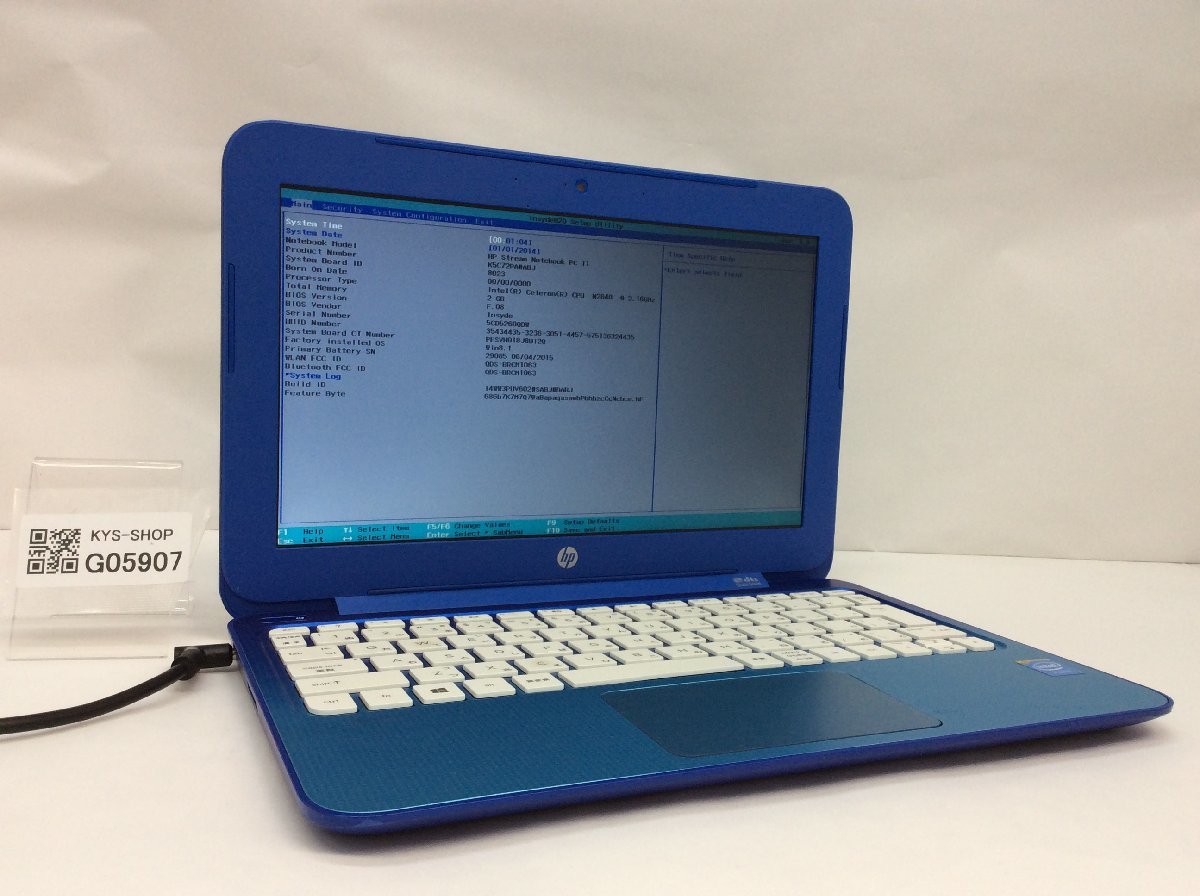 ジャンク/ HP HP Stream Notebook PC 11 Celeron-N2840 メモリ2.05GB MMC31.26GB 【G05907】_画像1