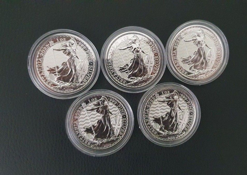 ブリタニア銀貨 2023 1オンス 10枚 99.9純銀-