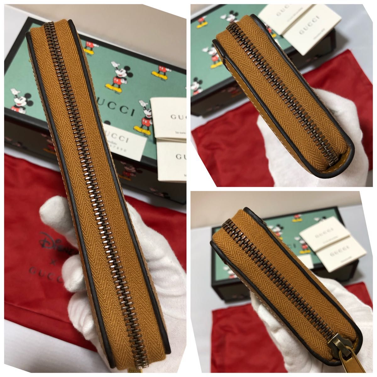 グッチ×ディズニー(ミッキーマウス)ラウンドファスナー長財布新品未使用♪