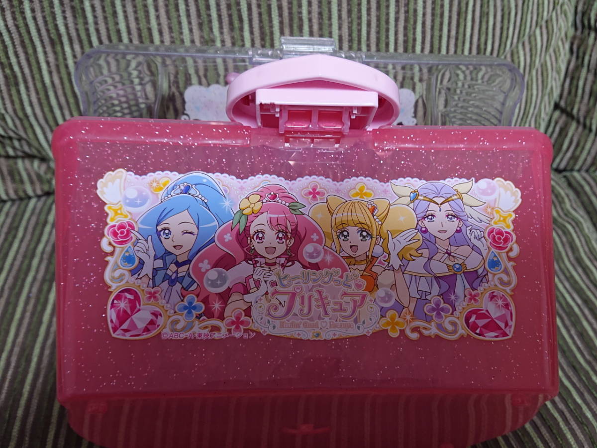 【送料無料】ヒーリングっとプリキュア　 2020年冬　クリスマス用お菓子詰め合わせプラスチックケース　中古_画像4