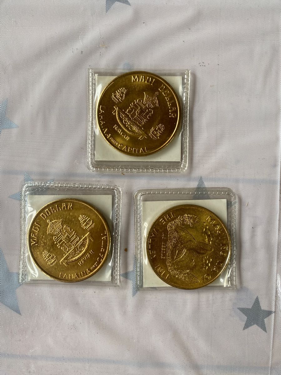 1976年 ハワイ 1ドル記念コイン(3枚) 1976年 ハワイ 1ドル記念コイン(3枚)