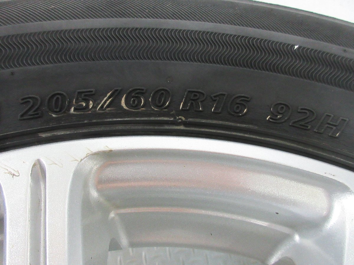 ■中古タイヤホイール■　T.R.G 16インチ 6.5J +38 5H 114.3 BRIDGESTONE ECOPIA NH100 205/60R16 92H 夏 S 激安 送料無料 J705_205/60R16 92H