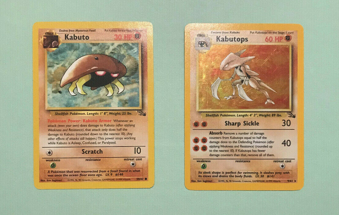 Kabutops - HOLO - Fossil 9/62 - LP Lightly Played - Pokemon TCG CCG 海外 即決