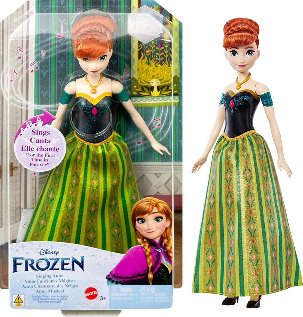 Disney Frozen Singing Anna Doll 海外 即決