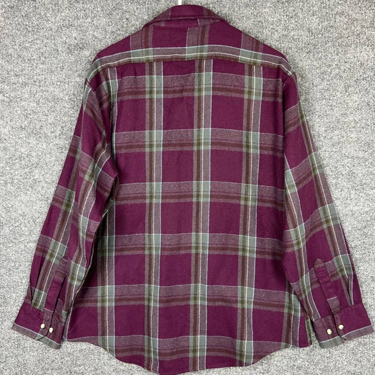 Vintage Sparetime Flannel Shirt Mens Sz L Plaid Button Down Long Sleeves 海外 即決 - 1