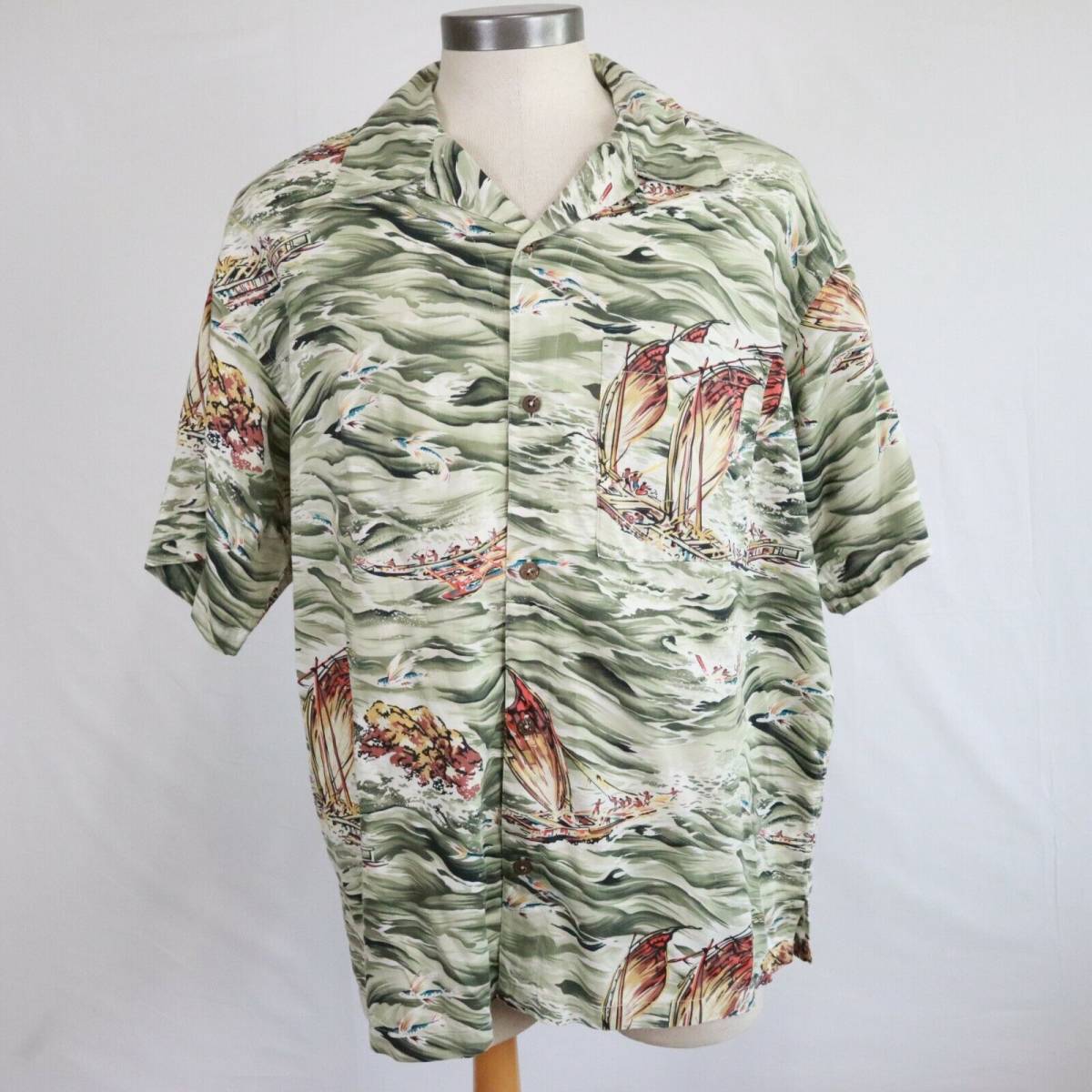 Vintage Patagonia Pataloha Men's Short Sleeve Button Up Hawaiian Shirt Size XL 海外 即決