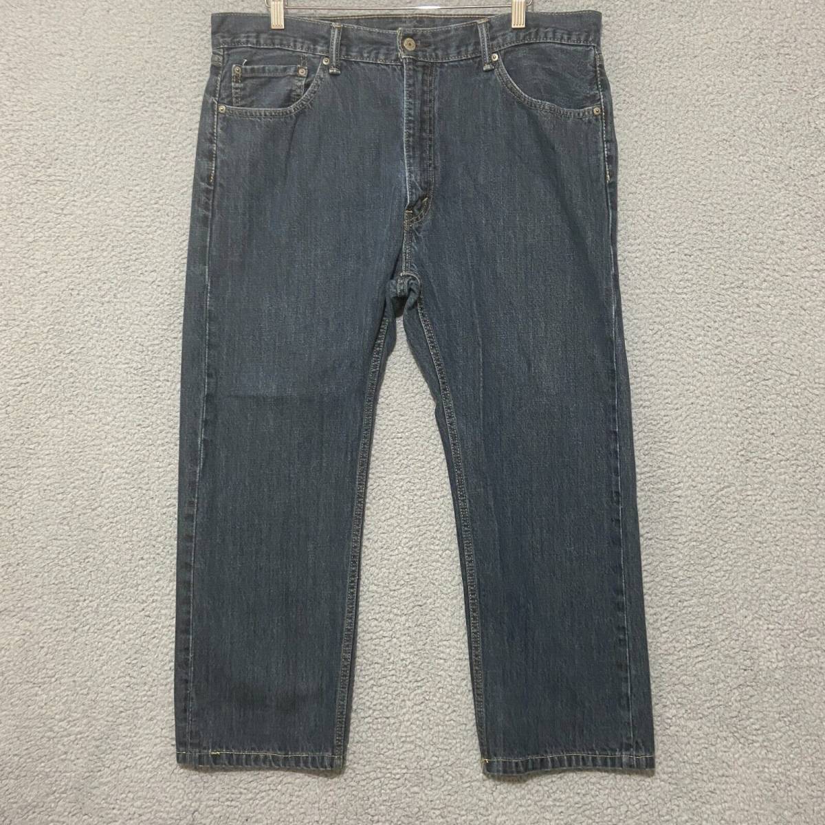 Levi's 505 Jeans Men's 40x30 Dark Blue Regular Fit Straight Leg 海外 即決