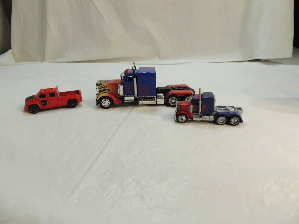 Lot of 3 Jada Toys Transformers Optimus Prime Semi Truck Diecast Size 1/32 海外 即決