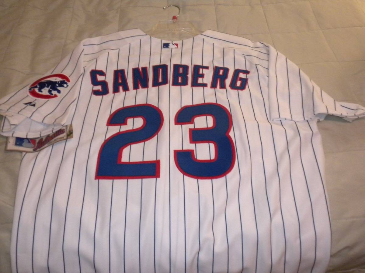 Ryne Sanberg Size XXL (52) Chicago Cubs MLB Authentic Home Jersey 海外 即決