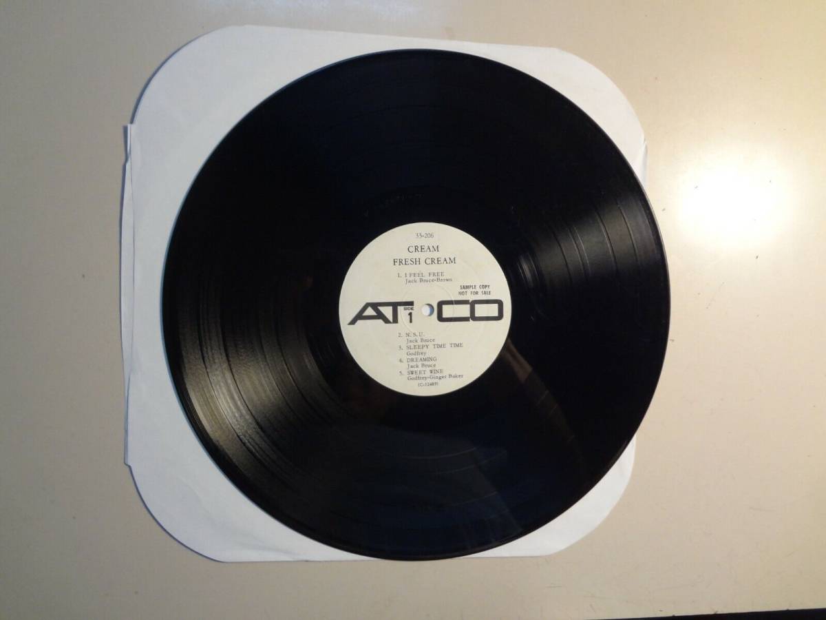 CREAM: Fresh Crea未使用 U.S. LP 1967インチ Atco Records 33-206 オリジナル Mono D.J. / Label PCV 海外 即決