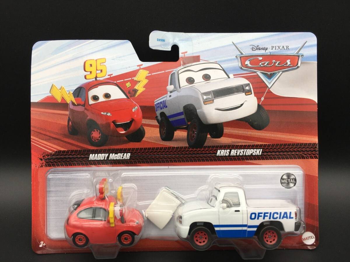 Disney Pixar Cars Maddy McGear and Kris Revstopski With White Flag 2 Pack 2023 海外 即決