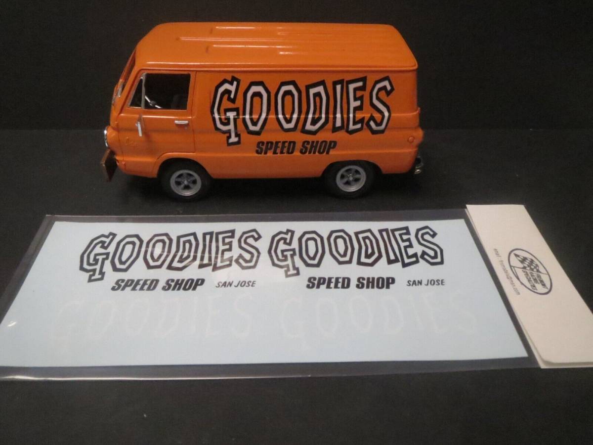 Goodies Speed Shop Van 1/25 Decal from Fremont Racing Specialties 海外 即決
