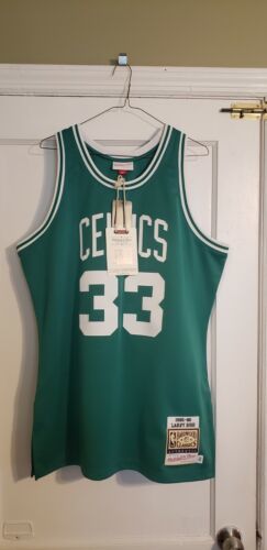 100% Authentic Larry Bird Mitchell & Ness 85/86 Celtics Jersey Size 44 Large 海外 即決
