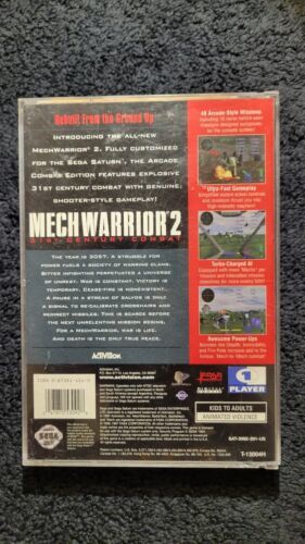 MechWarrior 2 (Sega Saturn, 1997) Complete CIB Tested - Authentic 海外 即決 - 2