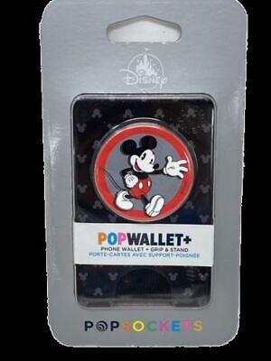 Disney Mickey Mouse PopSockets PopWallet+ Phone wallet, Grip, and Stand 海外 即決