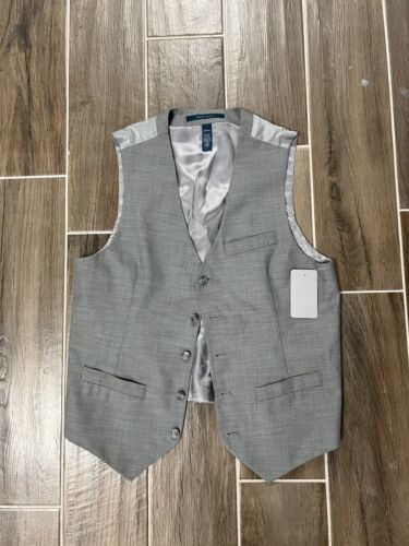 New Perry Ellis Men's Travel Luxe Wrinkle Resistant Navy Suit Vest S 海外 即決