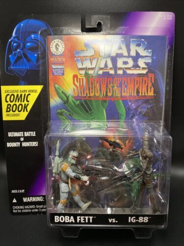 Vintage Kenner Star Wars: Shadows of the Empire Dark Horse Comic - Boba VS IG-88 海外 即決