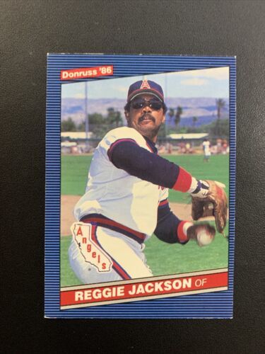 Reggie Jackson, Los Angeles Angels, Donruss 1986 (As Is) 海外 即決