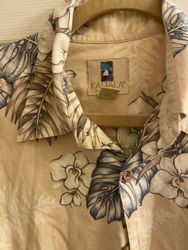 Vintage Mens Kahala Hawaiian Islands Button up Floral Rayon Shirt Size L 海外 即決 - 6