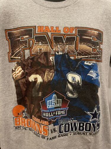 Vintage 1999 Hall Of Fame Game T Shirt Mens Medium Cleveland Browns Vs Cowboys 海外 即決