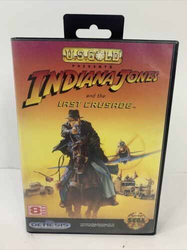 Indiana Jones And The Last Crusade Sega Genesis Complete Tested 海外 即決
