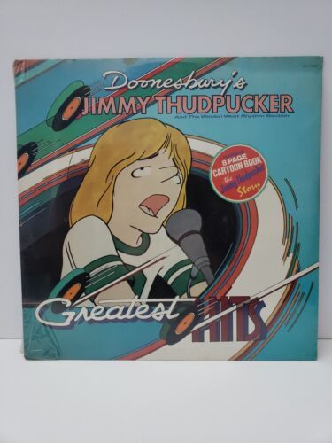 Doonesbury's Jimmy Thudpucker Greatest Hits U.S. LP w/ 8-page book 海外 即決