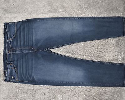 Levi's Men's Size 42x32 Straight Regular 505 Regular Fit Blue Cotton Jeans 海外 即決 - 1