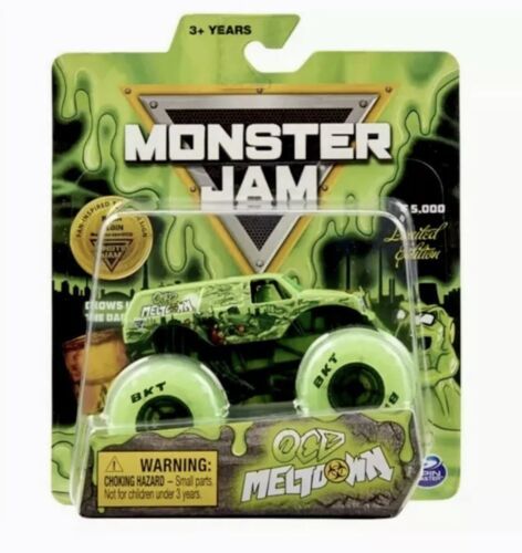 2021 Monster Jam Monster Truck OCD MELTDOWN LIMITED 1/5000 GLOW IN DARK TIRES 海外 即決