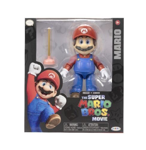 NEW The Super Mario Bros. Movie 2023 5” Mario Figure with Plunger Accessory 海外 即決