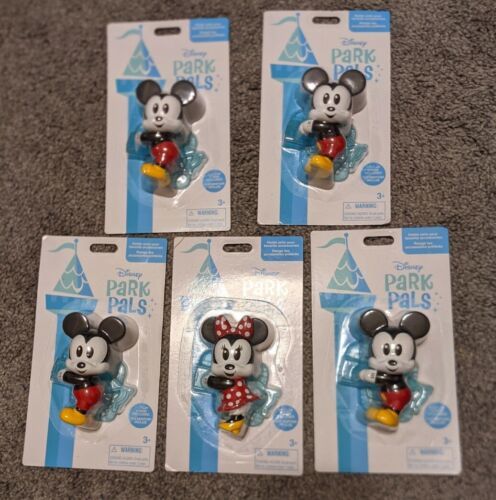 Park Pals Lot Of 5 Disney Mickey Minnie Christmas Gifts Back Pack Clips 海外 即決