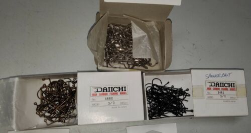 Daiichi Hook Lot * Aberdeen jig & fly Hooks & Spinnerbait hooks 75% FULL BOXES 海外 即決