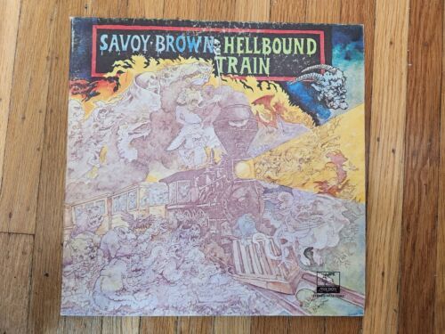 Savoy Brown Hellbound Tレイン EX Vinyl Record VG+ Gatefold Record Cover 海外 即決