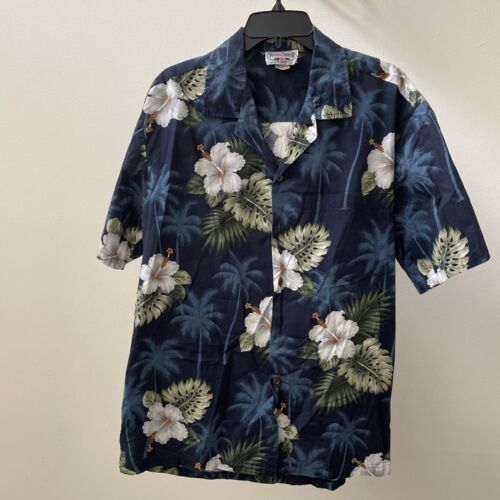 Pacific Legend Hawaiian Shirt Floral Size L Short Sleeve Made In Hawaii Vintage 海外 即決
