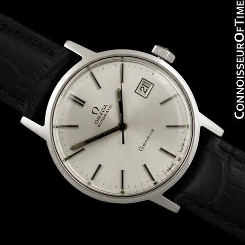 1972 OMEGA GENEVE Vintage Mens Stainless Steel Watch - Mint with Warranty 海外 即決