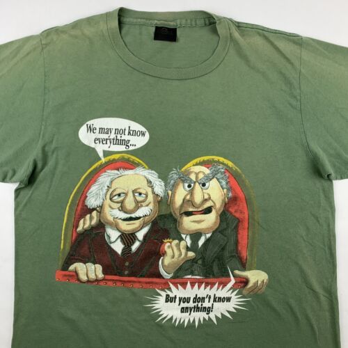 VTG 90s Muppets Statler & Waldorf T-Shirt Mens Large Single Stitch Disney 海外 即決