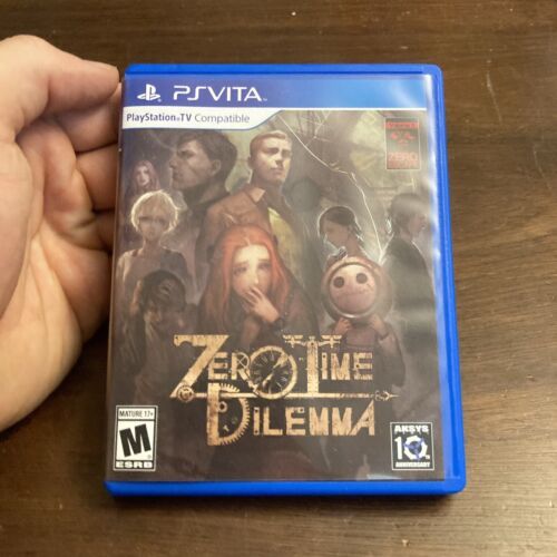 Zero Time Dilemma (Sony PlayStation Vita, 2016) Complete - Tested - Authentic 海外 即決