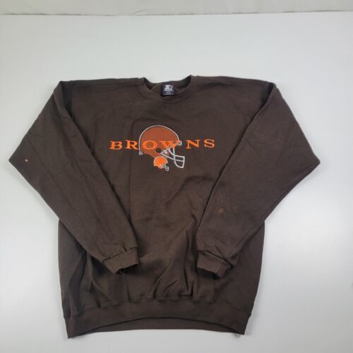 Vintage 90s Starter Cleveland Browns NFL Sweatshirt Crewneck Pullover Large 海外 即決