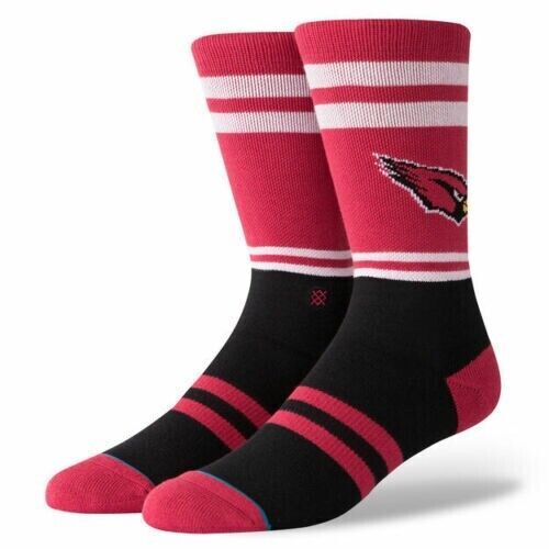 Stance Arizona Cardinals Socks Size Medium Red Logo Men's Shoe Size 6-8.5 海外 即決